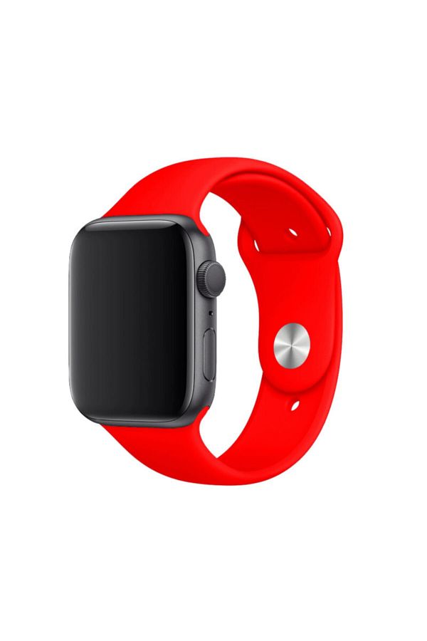 Fuchsia Apple Watch Compatible Red Sport Band in 42 44 mm M L Sizes Trendyol