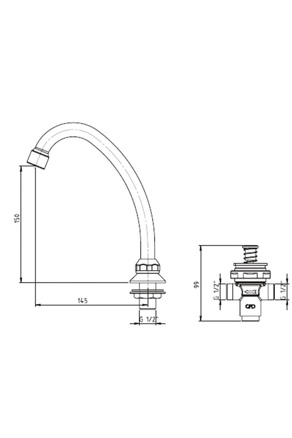 GPD-Timed Built-in Sink Faucet Zae02 1