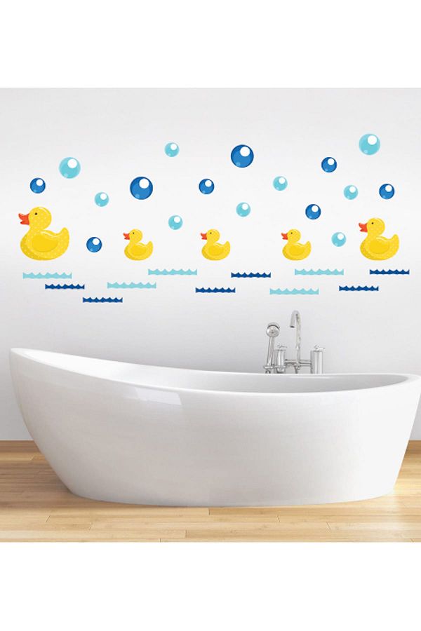 Tilki Dünyası-Cute Ducks Shower Cabin and Bathroom Sticker DSKBN00003 1
