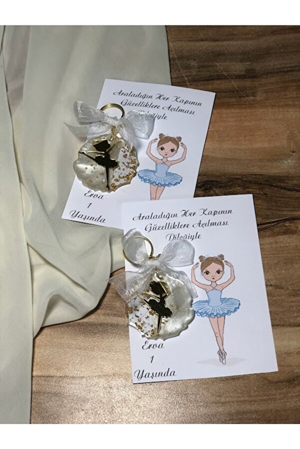 Masalsı Concept 25 Adet Adet Balerin Model Anahtarlık Bebek Hediyesi Baby Shower Mevlüt Hatırası Doğum Günü