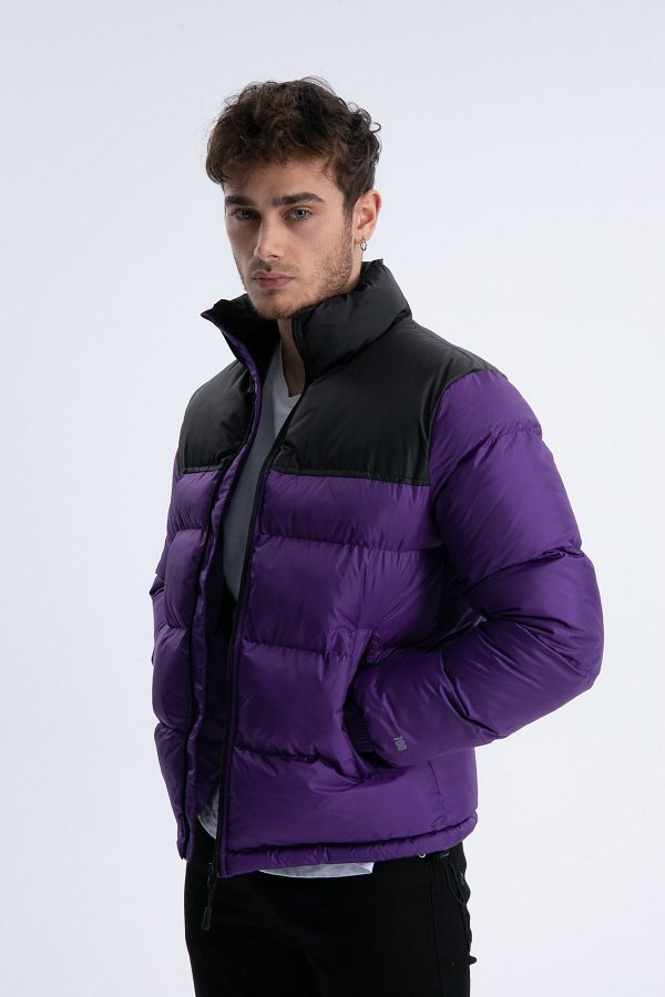 Purple puffer jacket mens cheap