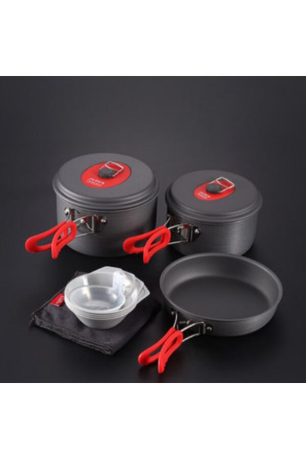 Alocs-3 4-Person Cookware Pan Set Loveluke Gourmet Series 1