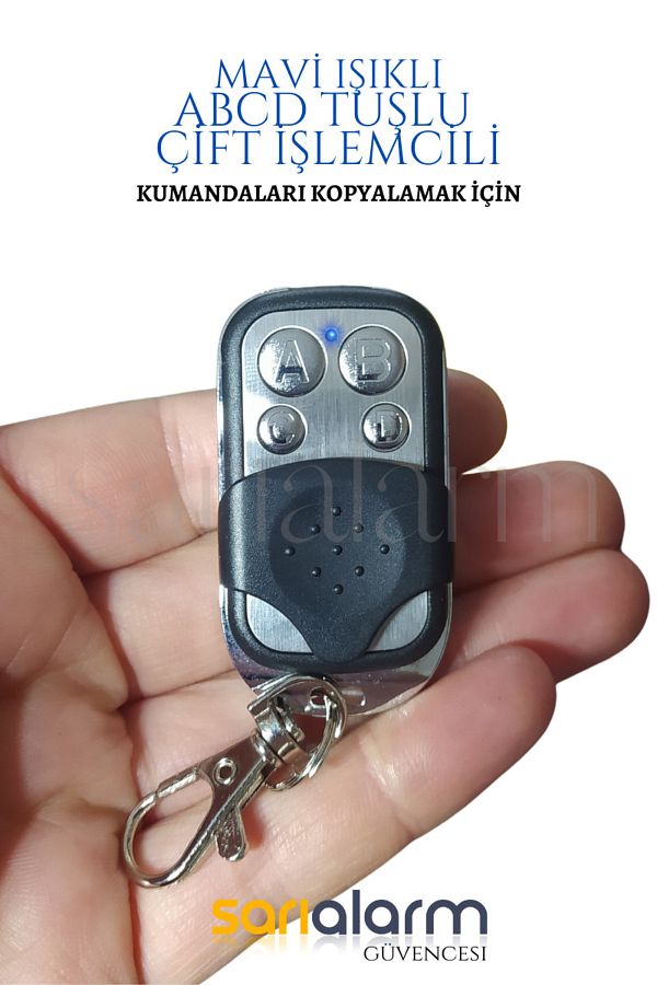 sarıalarm-Blue Light Dual Processor Abcd Key Smart Remote Control 1