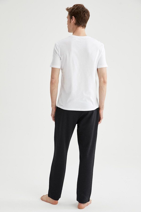 DeFacto-Men's Regular Fit Basic Pajama Bottom 1