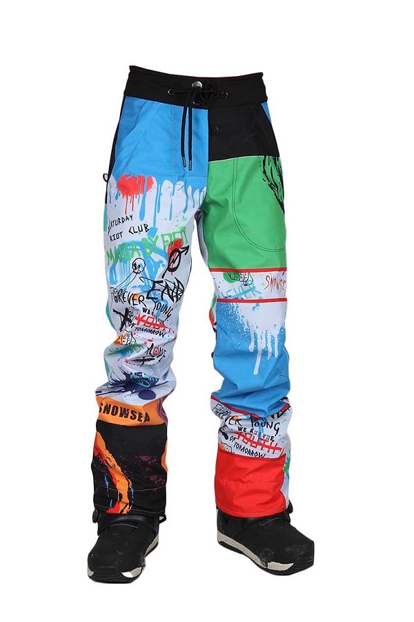 Head snow pants top