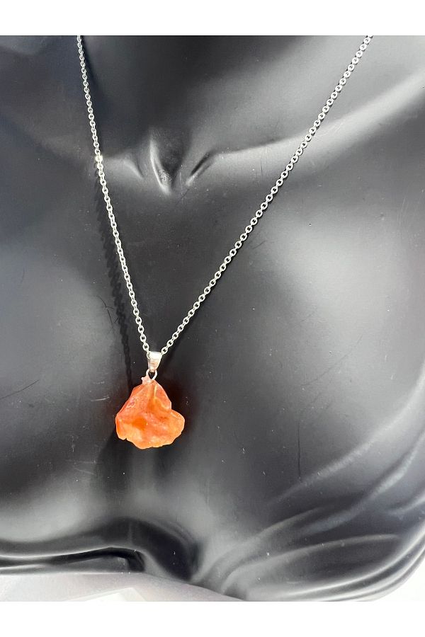 Orange agate necklace new arrivals