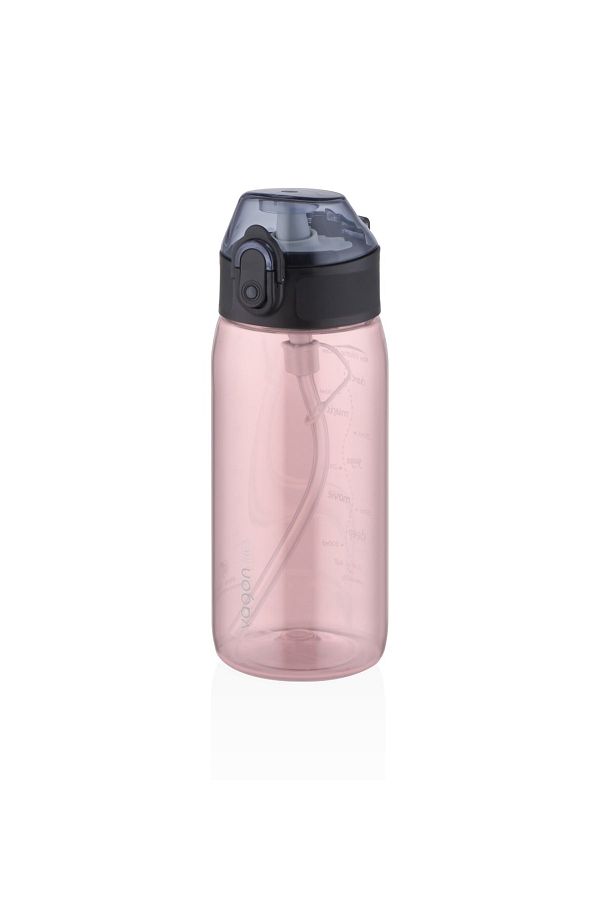 Vagonlife-450ml New Collection Mini Size Transparent Body Tritan Water Bottle with Straw (cannot be bitten) 1