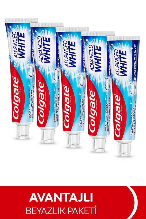 Colgate-معجون أسنان مبيض متطور 50 مل × 5 قطع 1