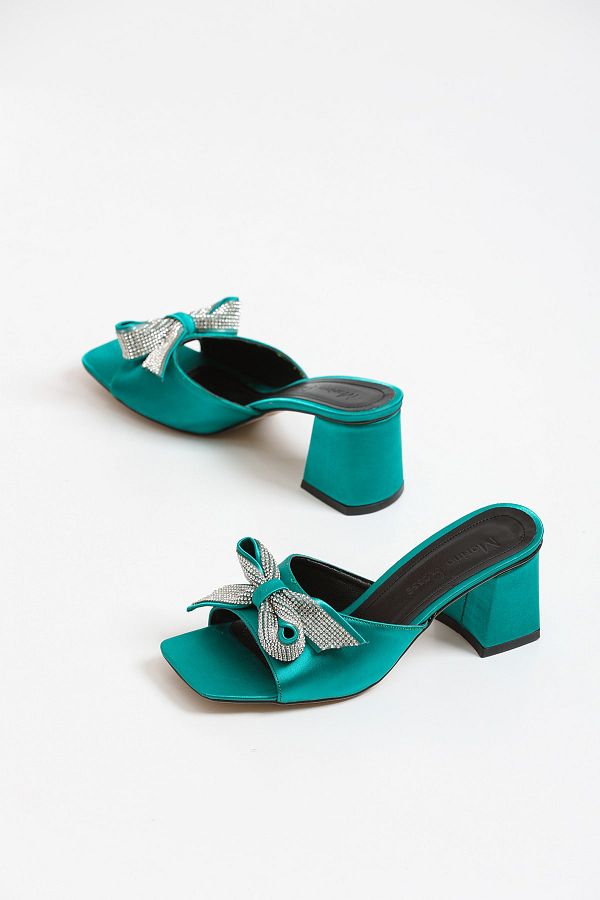 Emerald green slippers sale