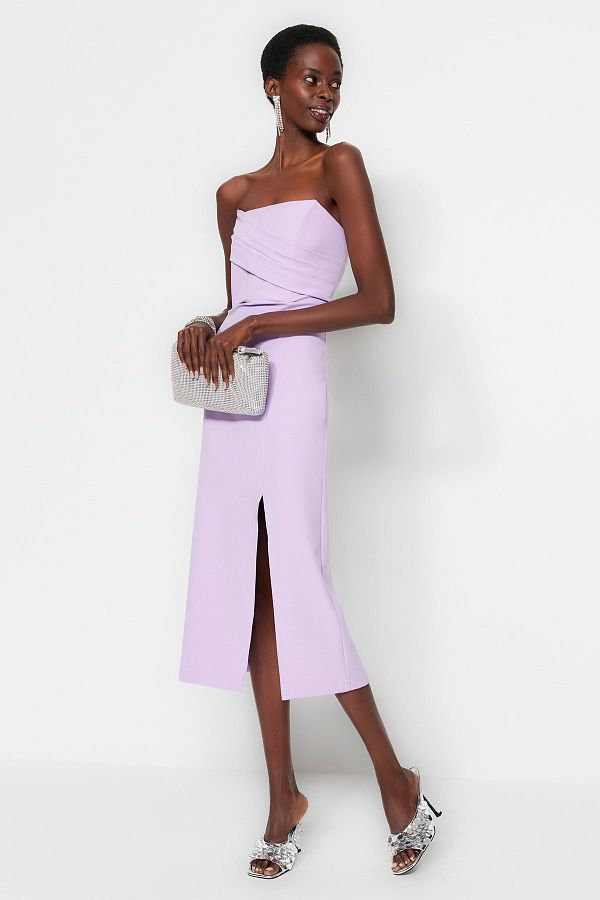 Lilac fitted dress shop