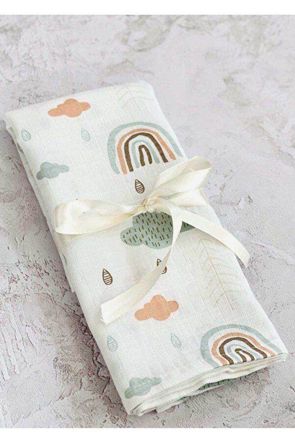 JUNİPERUS Çok Amaçlı Müslin Bezi Örtü Battaniye 75x75