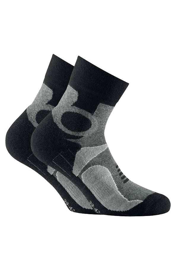 Rohner-Unisex Trekking Çeyrek Çorap, 2'li Paket - Temel Açık Hava Çorapları, Spor Çorap 1