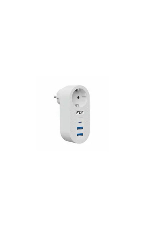 Fly-3400-01 Current Protected 1-Piece Socket 2-usba 1-c Socket 2.1a 10a 2500w 1