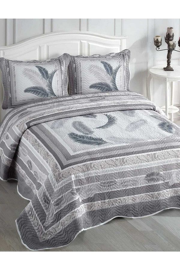PUFFYSTAR-Ivy Model Multicolored Double Bedspread 1