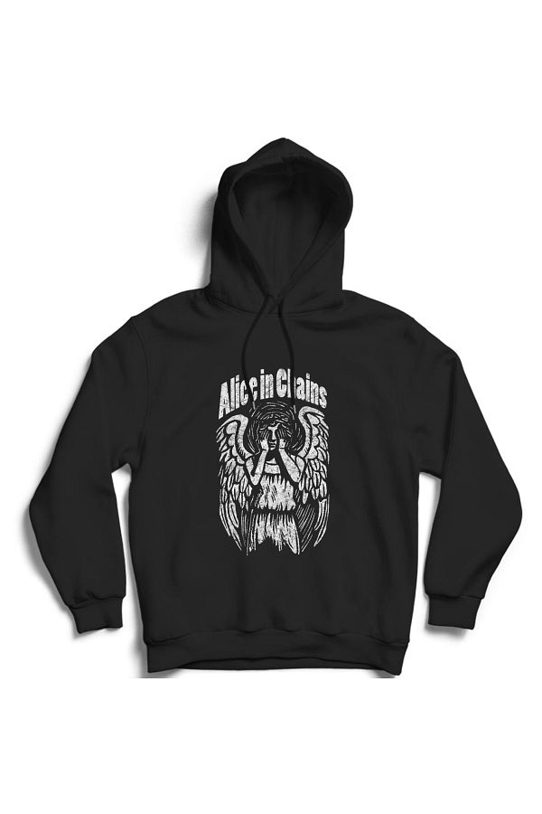 The Fame Alice In Chains Angel Rock Metal Hooded Sweatshirt Hoodie Trendyol