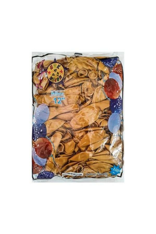HBK-Gold Metallic Balloon 100 Pieces 1