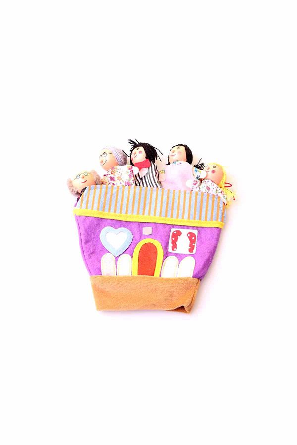 Nani Toys-5-Piece Wooden Finger Puppet Gloves / 1