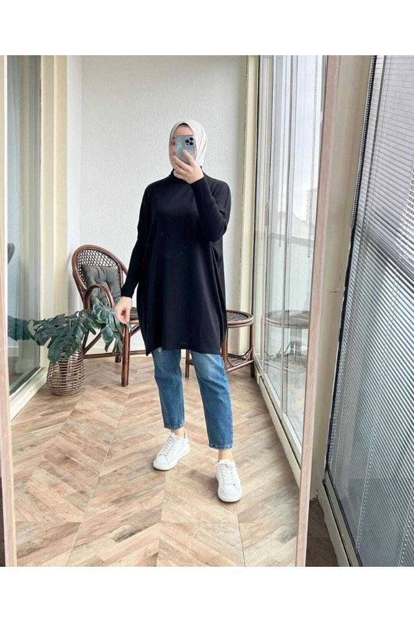 Tunic turtleneck sweater cheap