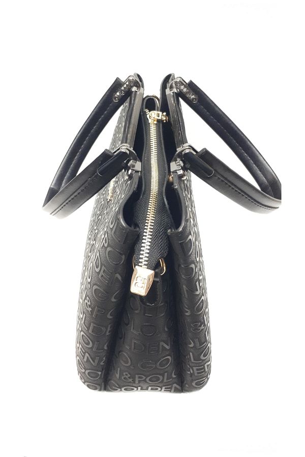 GOLDEN POLO Shoulder Bag Black Trendyol