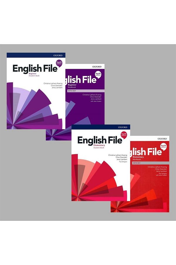 OXFORD UNIVERSITY PRESS-English File 4Th Ed. Beginner + Elementary Student's Book + Workbook (There Is an Access Code) (Set of 2) 1