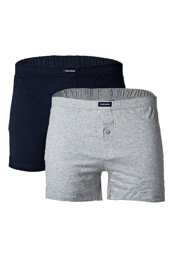 Ceceba-Herren Shorts, 2er Pack - Boxershort, Basic, Baumwolle, M-8XL, einfarbig 1