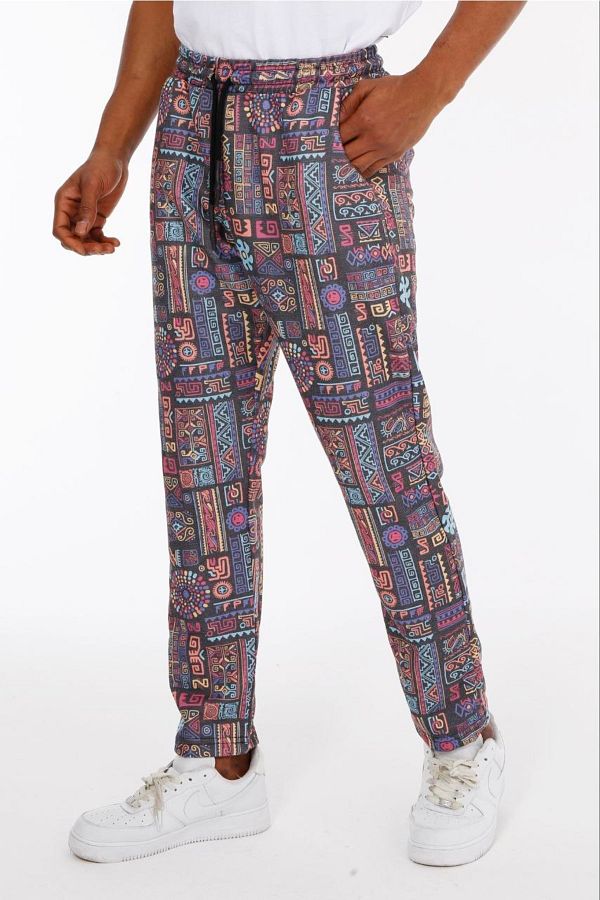 AYYA MEN Jogger Sweatpants Authentic Bohemian Printed Trousers Trendyol