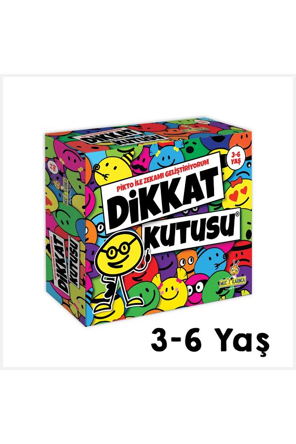 Yükselen Zeka Yayınları-Attention Box Age 3-6 – I'm Developing Intelligence with Picto, Educational Toy that Develops Attention 1
