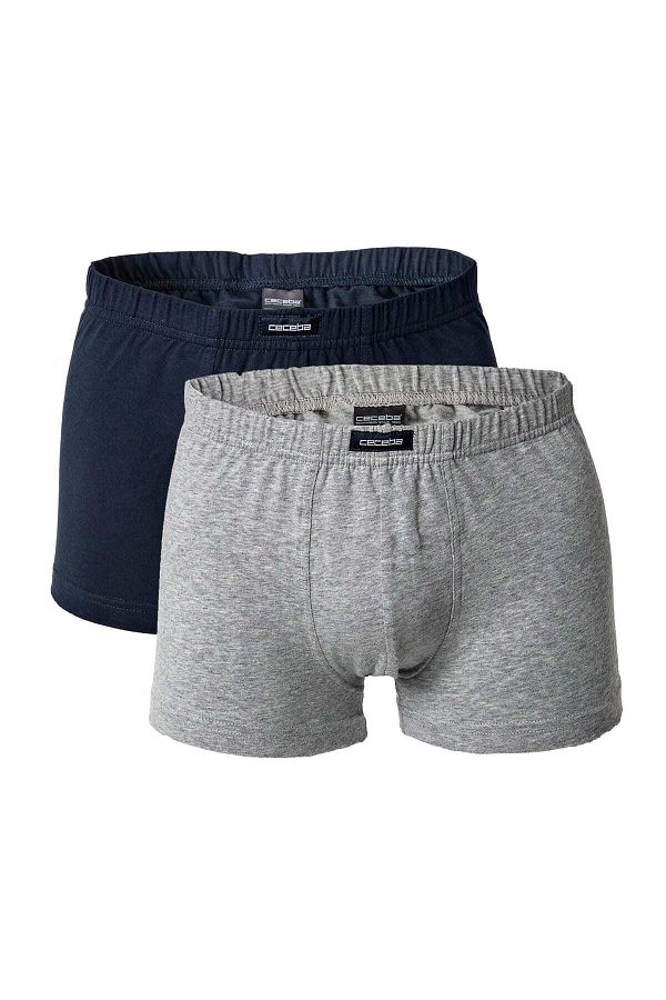 Ceceba-Herren Shorts, 2er Pack - Short Pants, Basic, Baumwoll Stretch, M-8XL, einfarbig 1