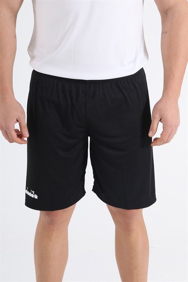Diadora-Plain Black Training - Sports Shorts - Ddant-sort 1