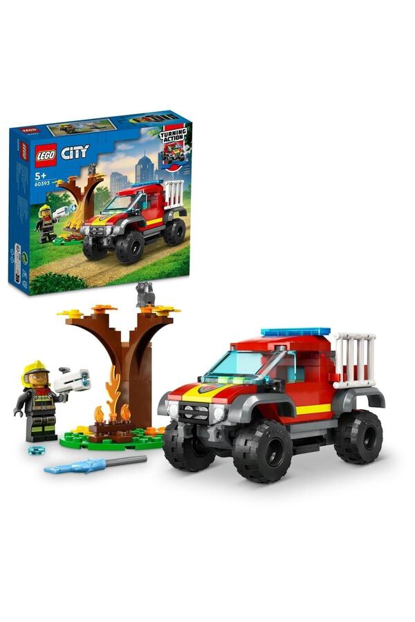 LEGO-® City 4x4 Fire Truck Rescue Operation 60393 - Construction Set for Ages 5 and Up (97 Pieces) 1