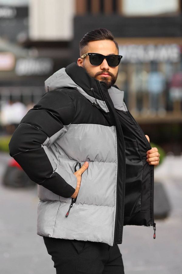 Grey reflective coat online