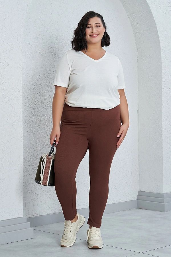 Brown plus size tights outlet