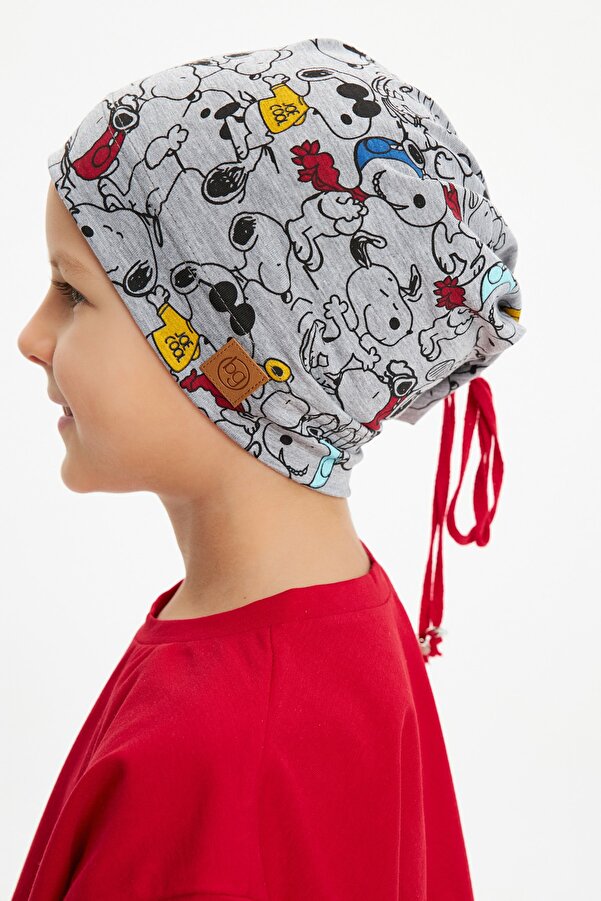 Babygiz Bebek Çocuk Genç Renkli Figürlü 4 Mevsim Şapka Bere %100 Pamuklu Penye