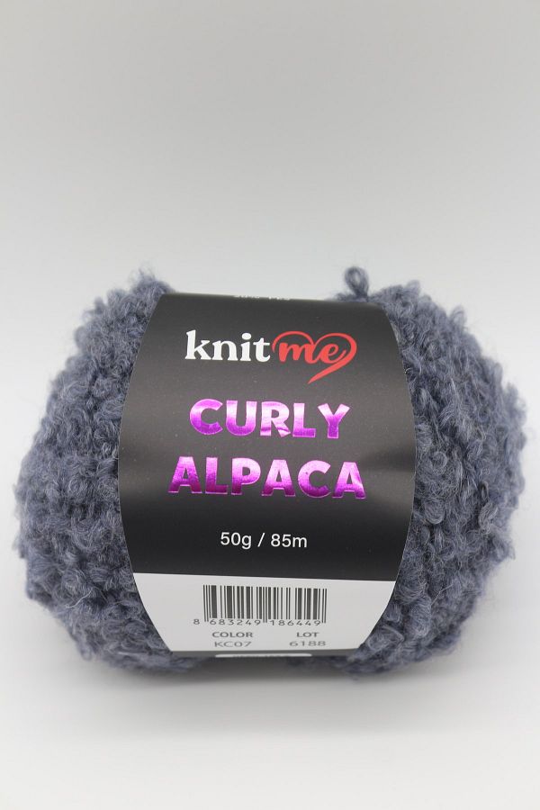 knitme-Curly Alpaca - Curly Textured Soft Plush Rope with Alpaca and Wool Mix 1