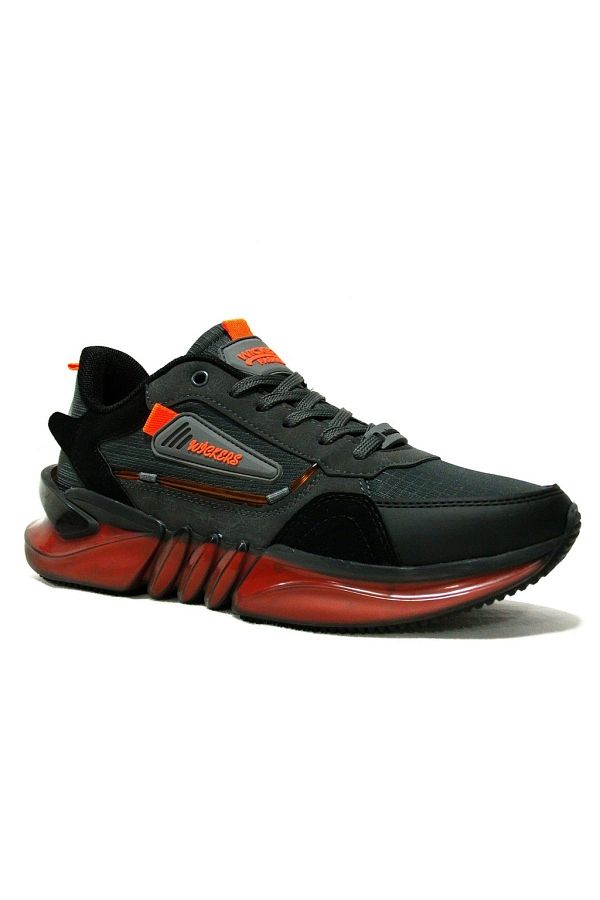 Wickers-Smoked Orange Lace-up Sneakers Sports Shoes 1