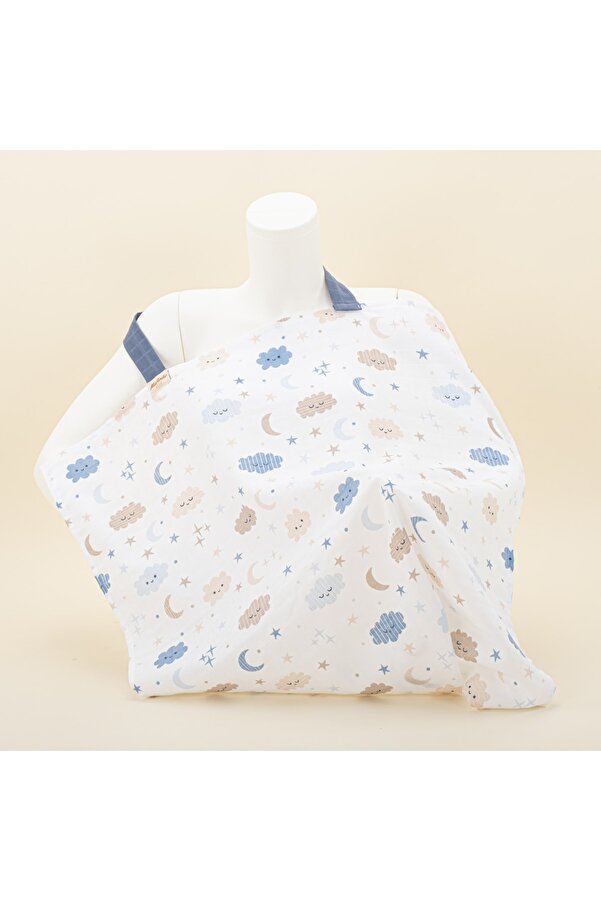 Yunikobaby Emzirme Önlüğü - Mavi Bulut