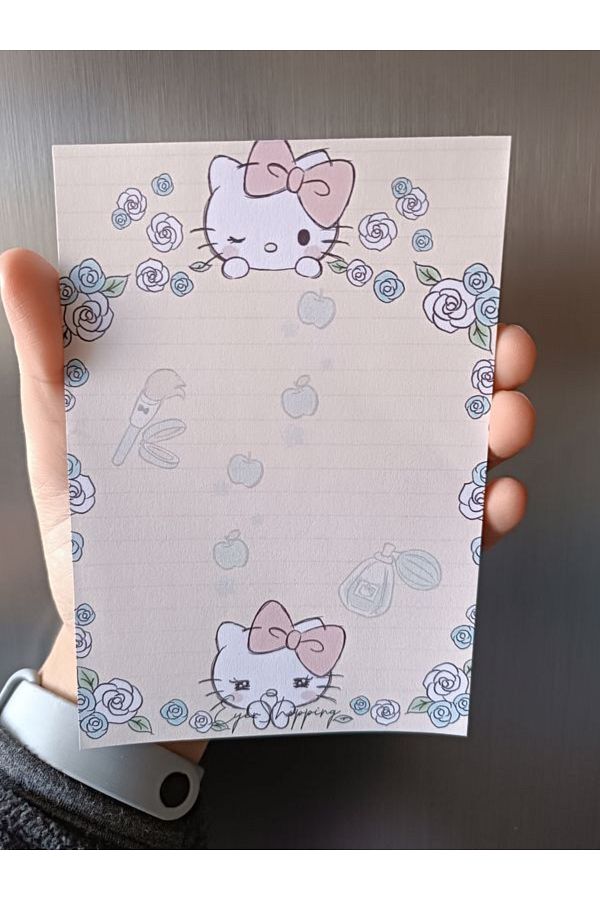 EyER Shoping-Sanrio Hello Kitty Figured To Do List Notebook Design Notebook Pink 1