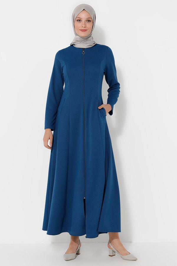 Miss Cazibe Cap Abaya Dark blue Trendyol