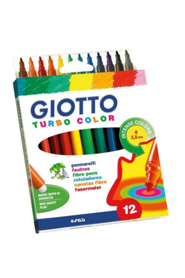 Giotto-Turbo Color 12-piece Felt Tip Set - 416000 1