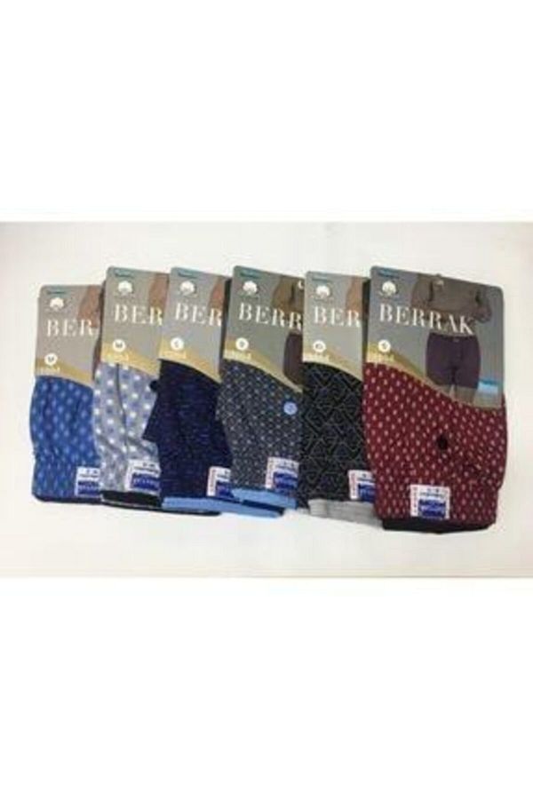 Berrak-1054 6 Pack Men's Cotton Boxer Briefs 1