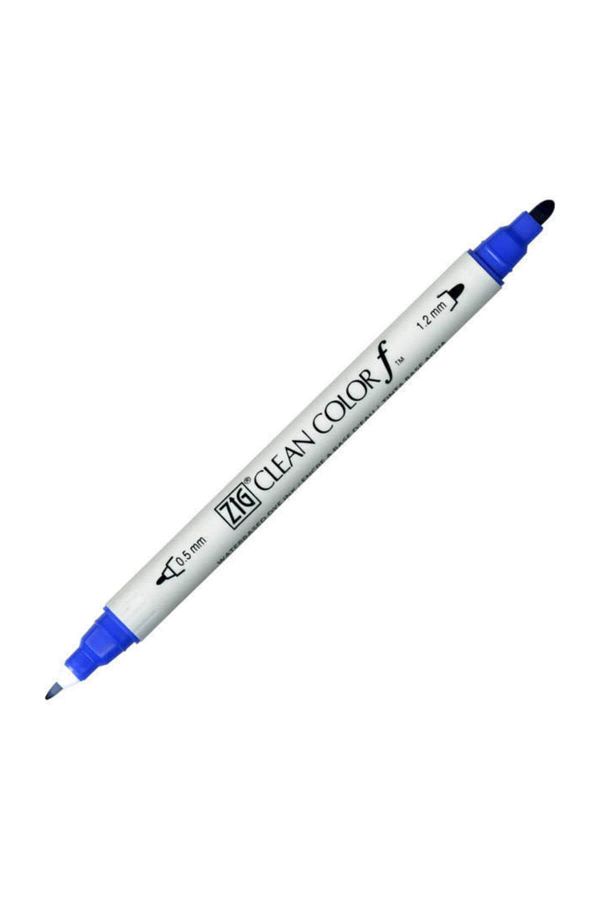 Zig-Clean Color F Double Nib Pen - 030 Blue 1