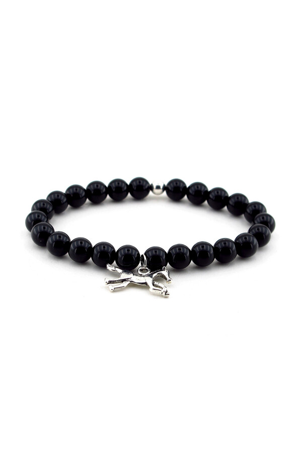 Solfera-Men's Onyx Natural Stone Bracelet Order Ati B690 1