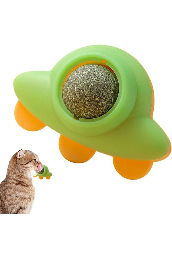 BEYZANA-New Model Space Catnip Cat Grass Ball Catnip Toy 1