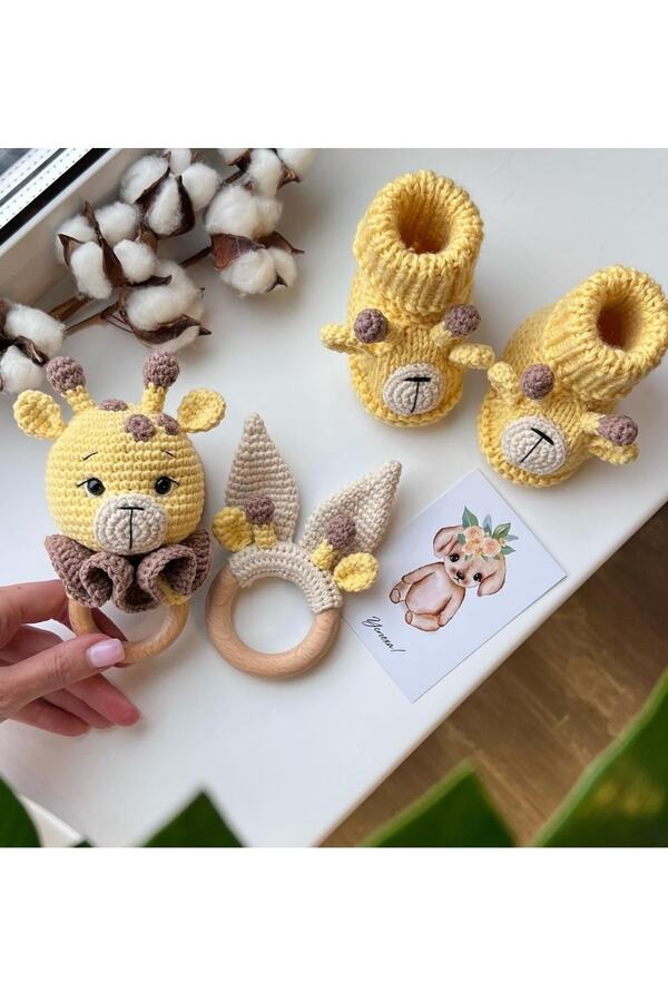 Damla Amigurumi 3lu Zurafa Set