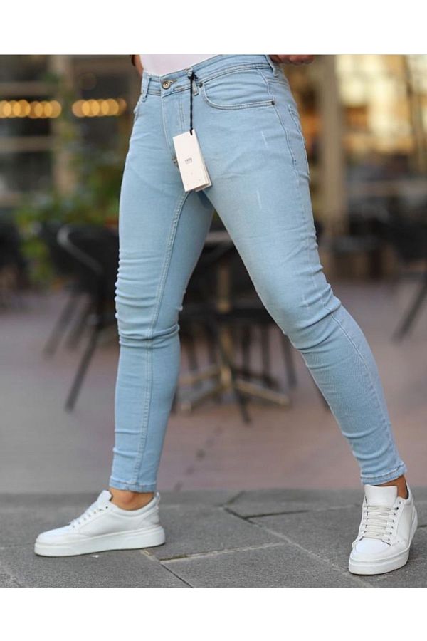 Light blue best sale skinny trousers