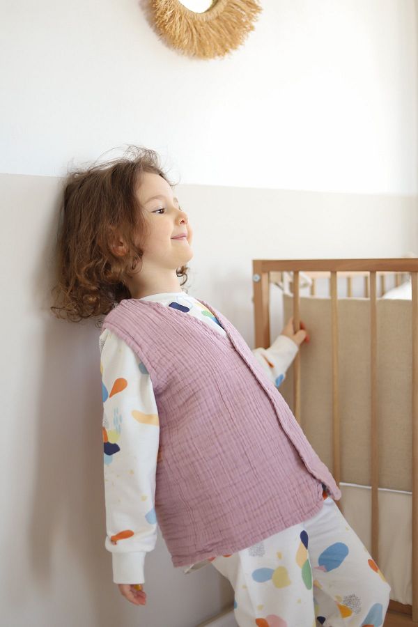 Ninna Kids-سترة موسلين متعددة للأطفال والرضع - أرجواني 1