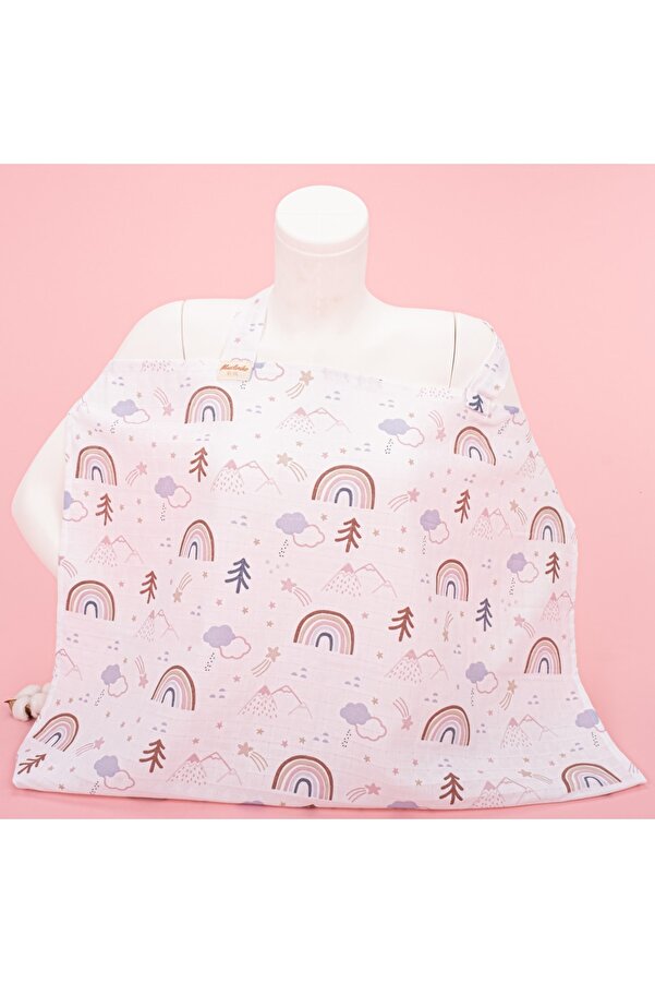 Yunikobaby Emzirme Önlüğü - Pastel Gökkuşağı
