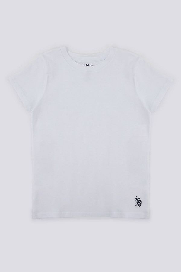 U.S. Polo Assn. U.S. Polo Assn Solid White Boy Undershirt Trendyol