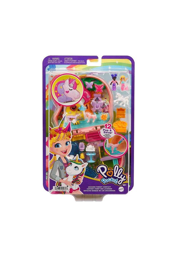 scntoys-Polly Pocket And Adventures Play Set Fry35 - Unicorn Forest Polly Pocket Unicorn New Model 1