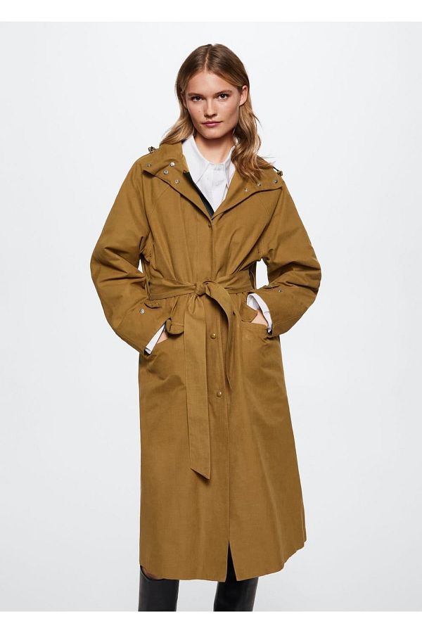 MANGO Woman-Wodoodporna parka z kurtką w środku 1